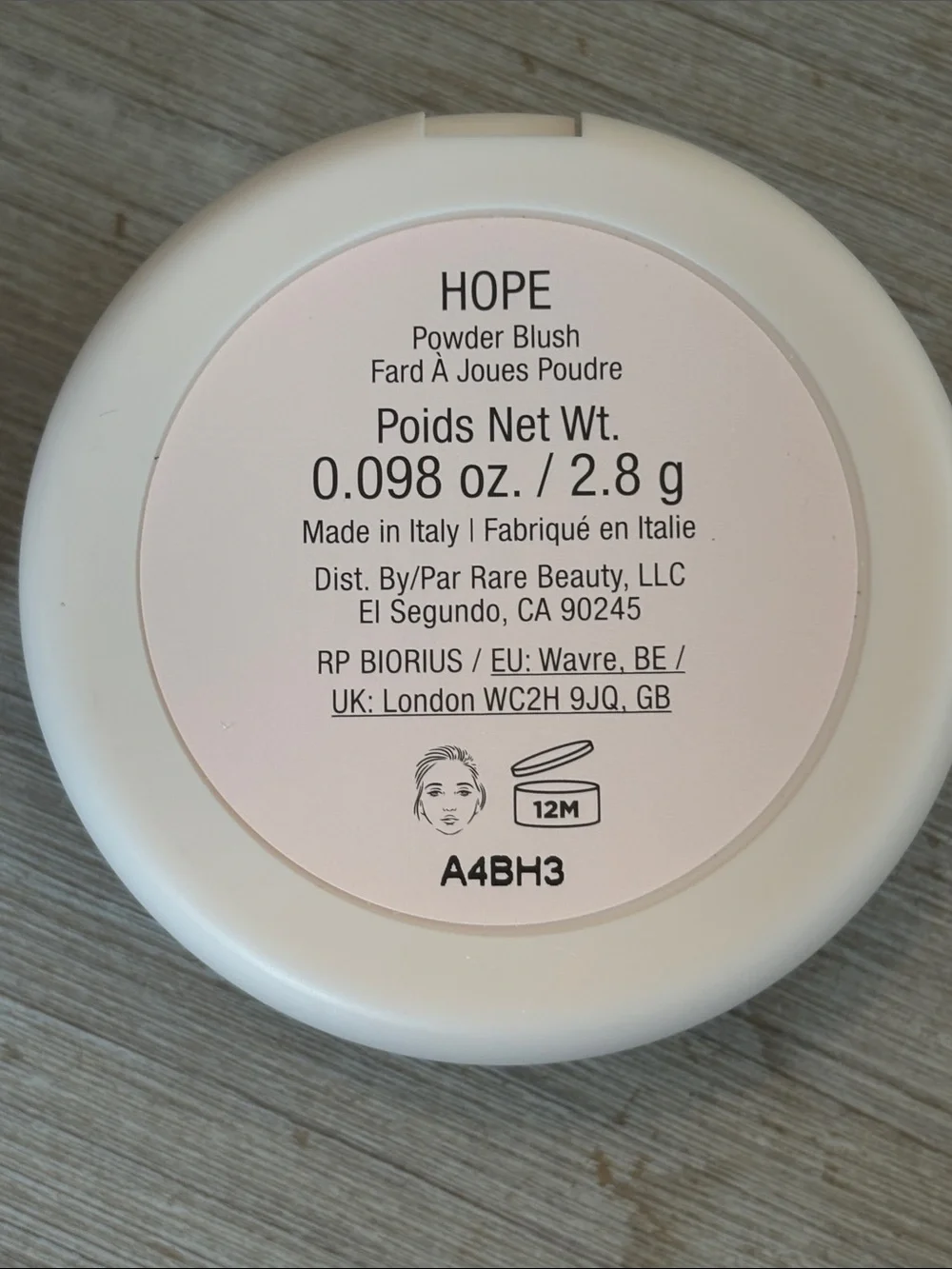 Rare Beauty Soft Luminous Powder Blush, Hope